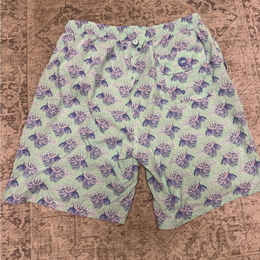 Peter Millar Fish Pattern Swim Trunks - image 4